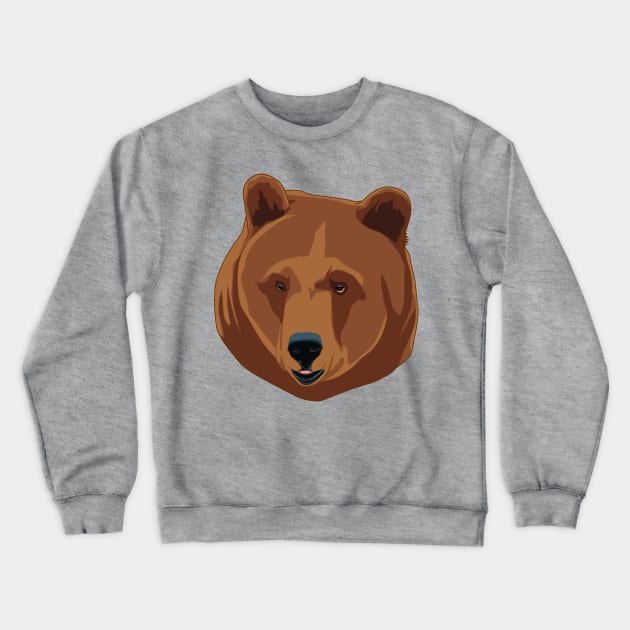 Bear Crewneck Sweatshirt by Sticker Steve